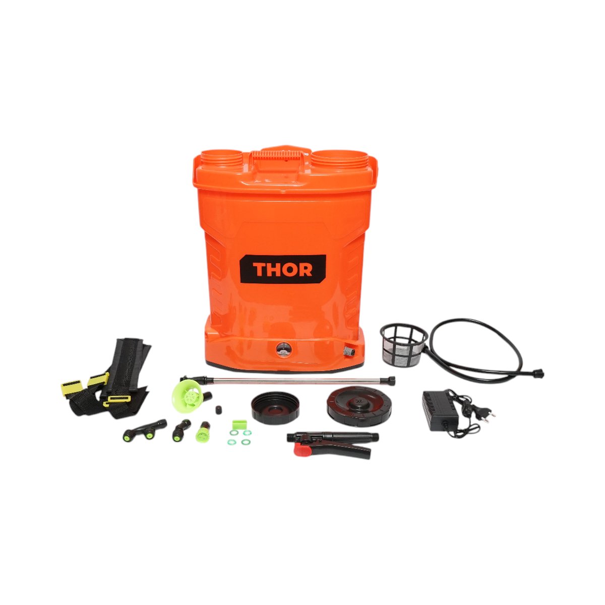 Pompa de stropit, vermorel electric cu rezervor 16L, baterie 12V/8Ah, 4 duze, debit 4 l/min THOR